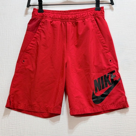 Nike Other - Nike Woven Flow Shorts  Boys Medium Red Sportswear Active Training Casual